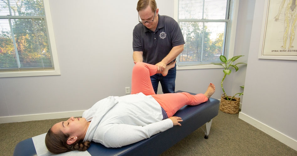 Knee, ankle and foot adjustments from Lincoln, RI chiropractor, Dr Herb Curtis